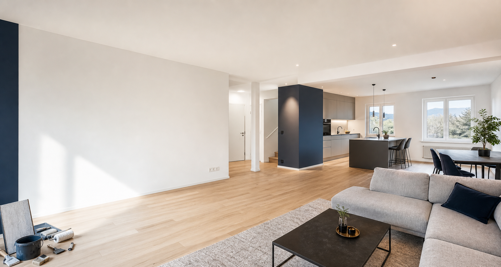 Appartement rénové lumineux avec finitions modernes