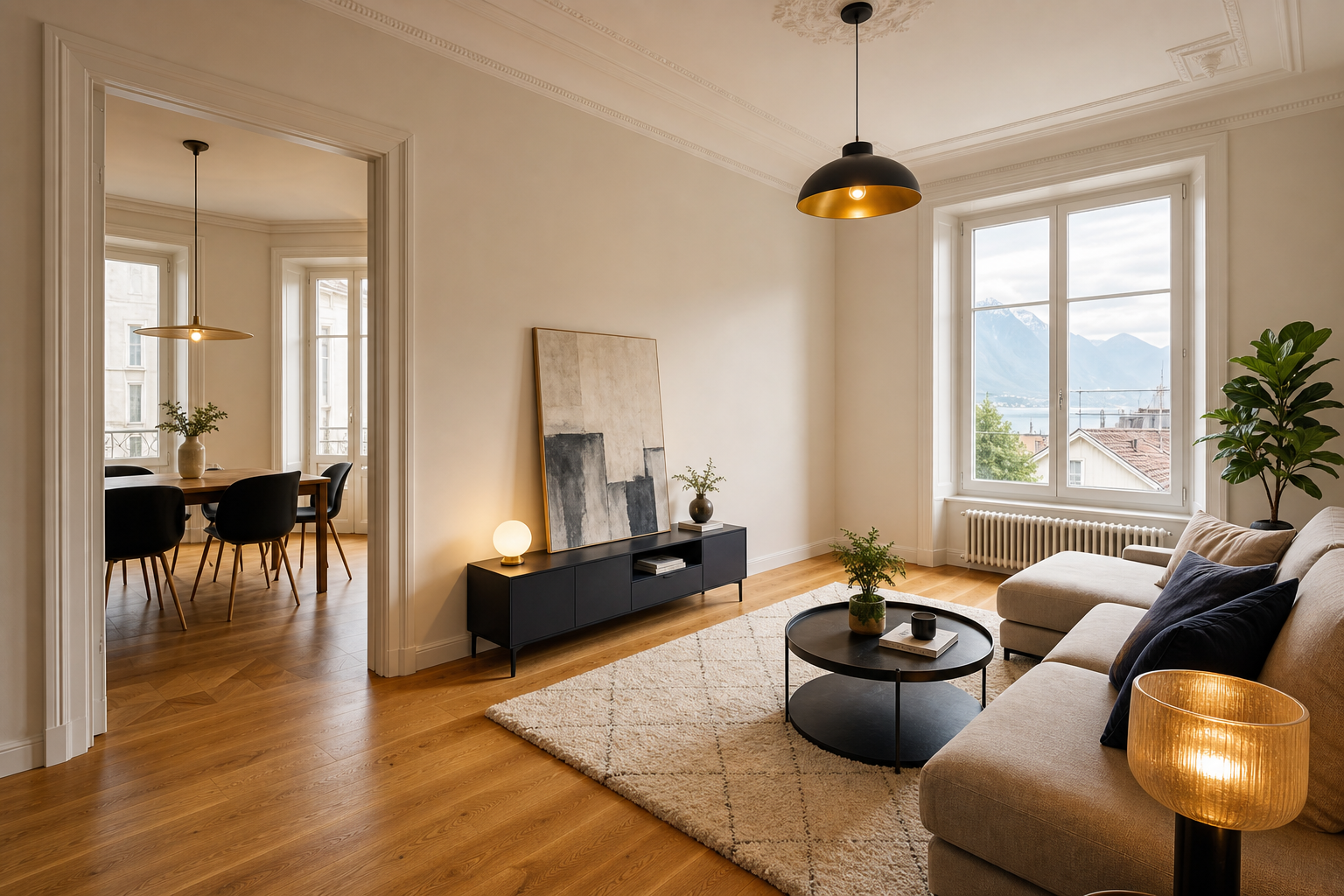 Intérieur rénové et remis au goût du jour